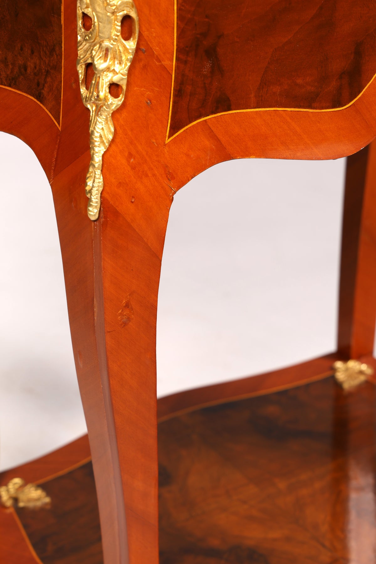 Traumhafter Louis XV Beistelltisch Barock Stil Ablagetisch Marmor Kommode Telefontisch