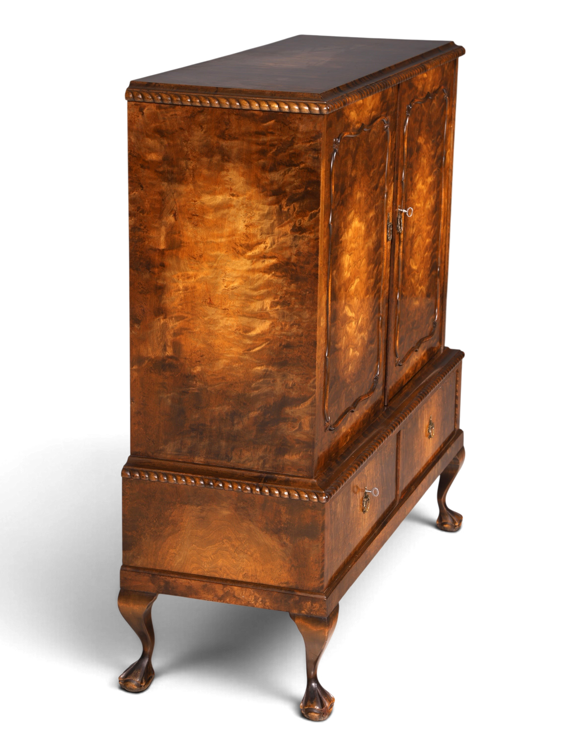 G365 Finish Stilvoller Original Art Deco Schrank Vertiko Sideboard um 1930 Highboard Kommode (Kopie)
