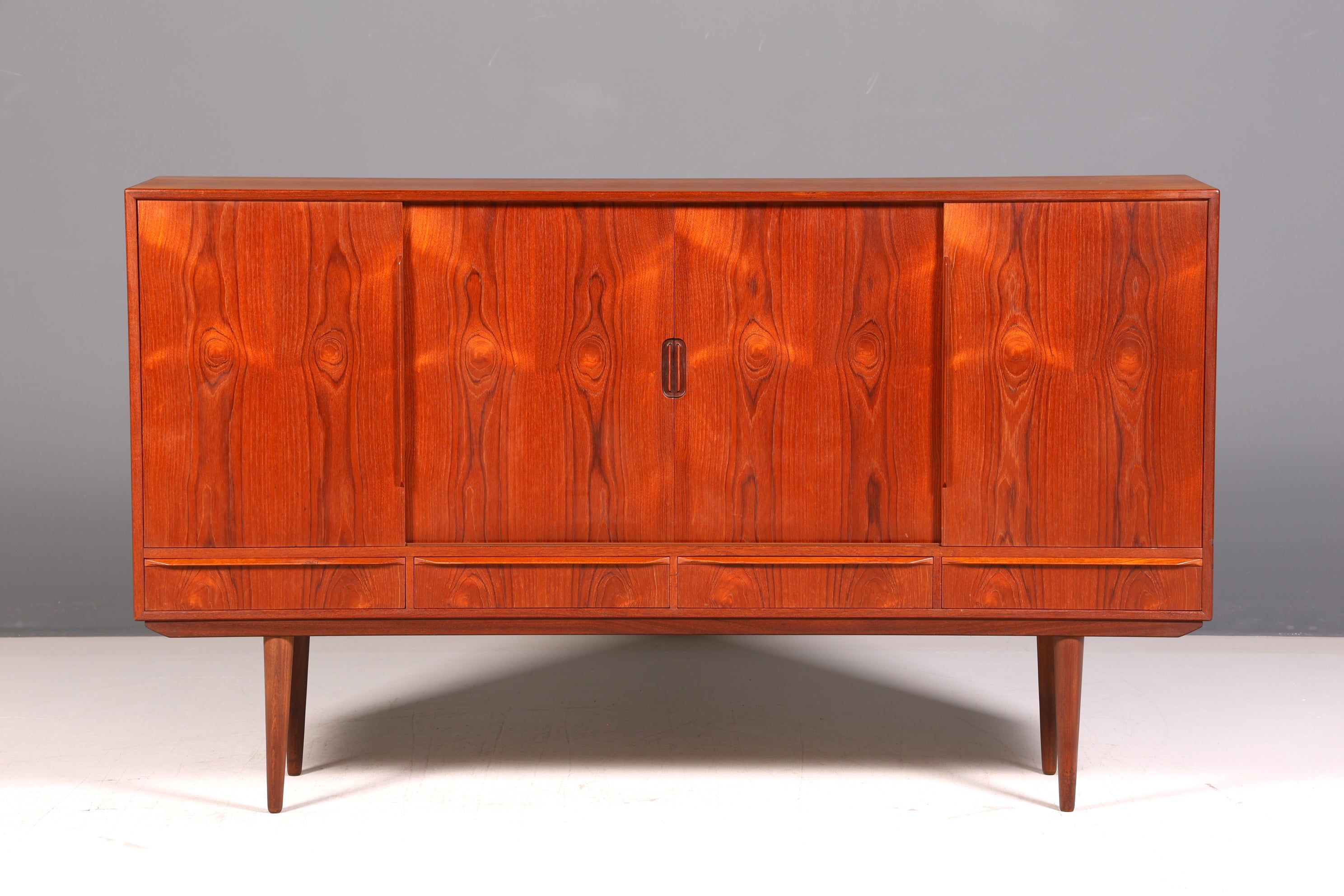 Traumhaftes Mid Century Highboard  Danish Design Sideboard Vintage Retro 60er Jahre Bürokommode Schrank Skandinavisch Holz