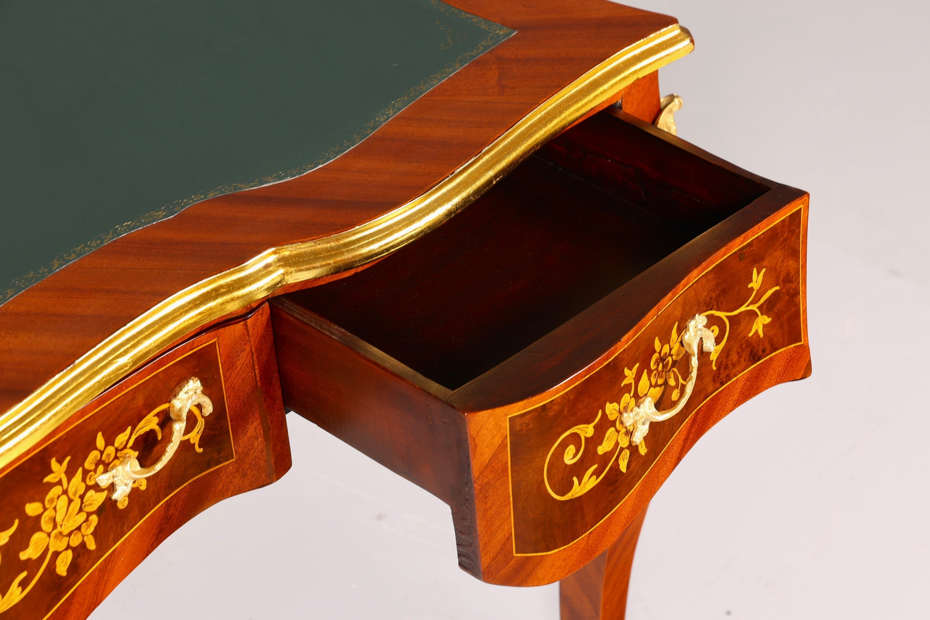 Prächtiger Louis XV Stil Schreibtisch French Desk Antik Stil Bürotisch Office Table