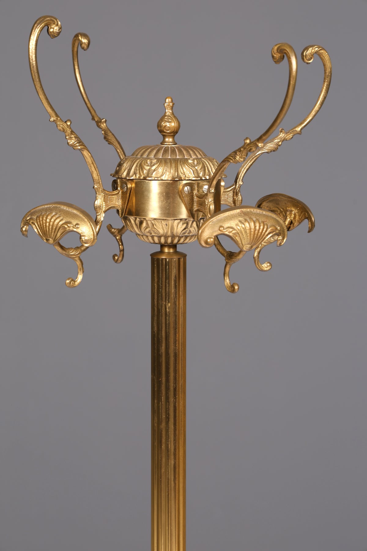 Prunkvoller Jugendstil Messing Garderobenständer Kleiderhaken Antik Flur Kleiderständer