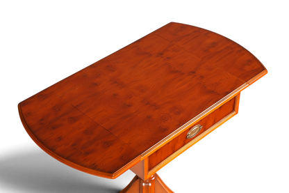 Hauptstadt Möblerei Heldense Beistelltisch aus Eibenholz mit klappbarer Tischplatte in klassischem Design