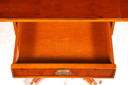Traumhafter Original Heldense Beistelltisch Eibe Holz Klapptisch Ablagetisch Kommode Telefontisch