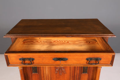 Wunderschöner Jugendstil Vertiko Schrank Antik Kabinettschrank Kommode um 1900 Massivholz