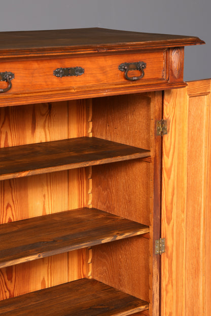 Wunderschöner Jugendstil Vertiko Schrank Antik Kabinettschrank Kommode um 1900 Massivholz