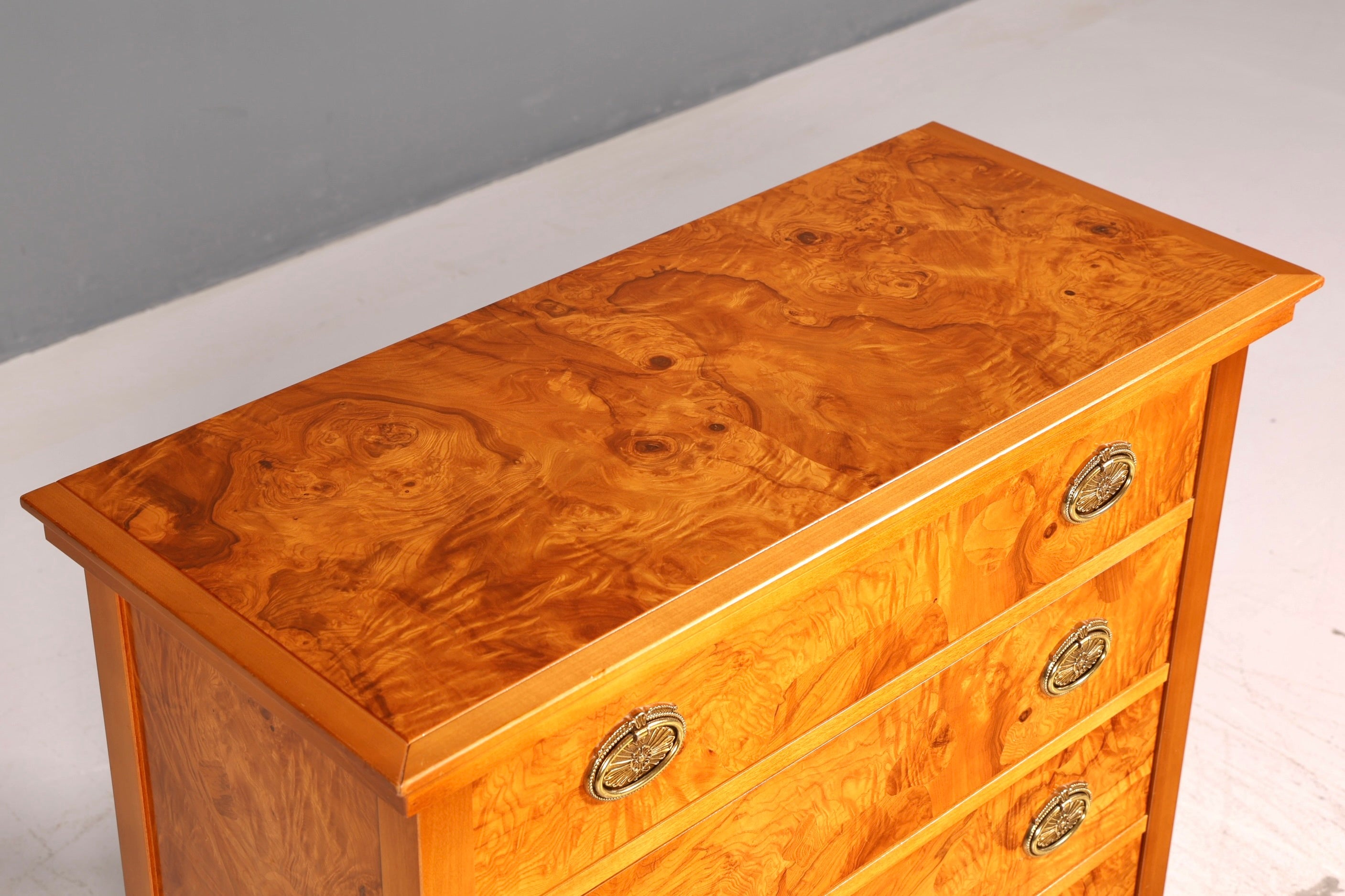 Edle Englische Kommode Antik Stil Echt Holz Schubladenkommode Vintage Schrank