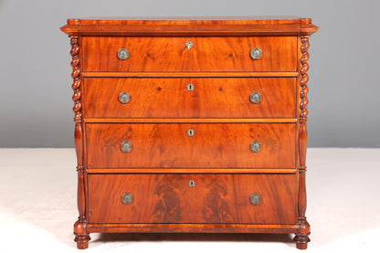 Stilvolle Biedermeier Kommode Louis Philippe Antik Schubladen Kommode Wäschekommode