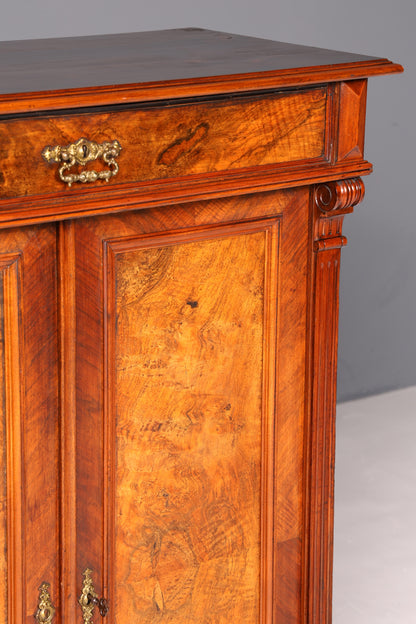 Stilvoller Gründerzeit Schrank Antik Vertiko Jugendstil Kommode Dielenschrank Massivholz