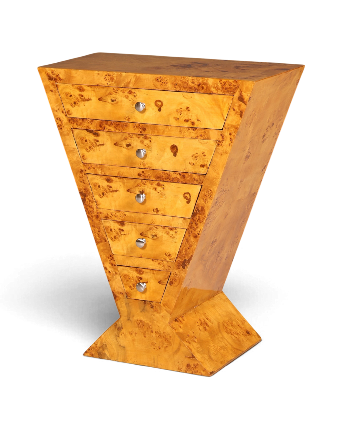 Traumhafte Art Deco Highboard Birke Kommode Konsolen Tisch Antik Stil