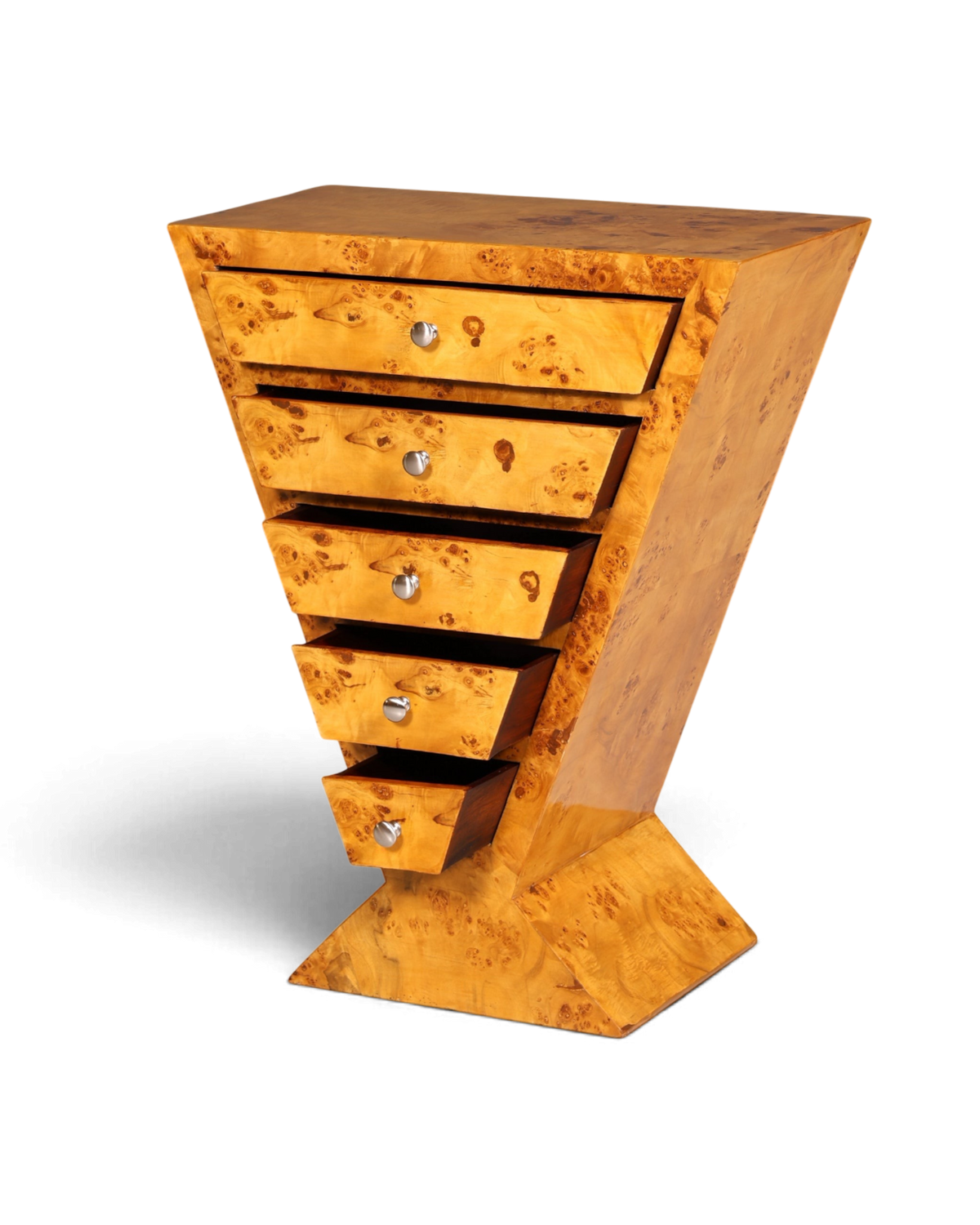 Traumhafte Art Deco Highboard Birke Kommode Konsolen Tisch Antik Stil