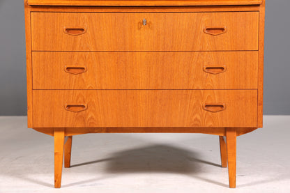 Wunderschöner Mid Century Rollladen Sekretär echt Holz Büro Schrank Vintage Schreibkommode