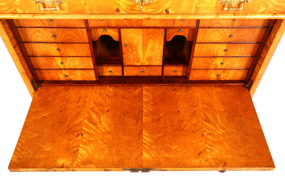 Stilvoller Biedermeier Sekretär Louis Philippe Vertiko Antik Kommode Schreibkommode Office Desk