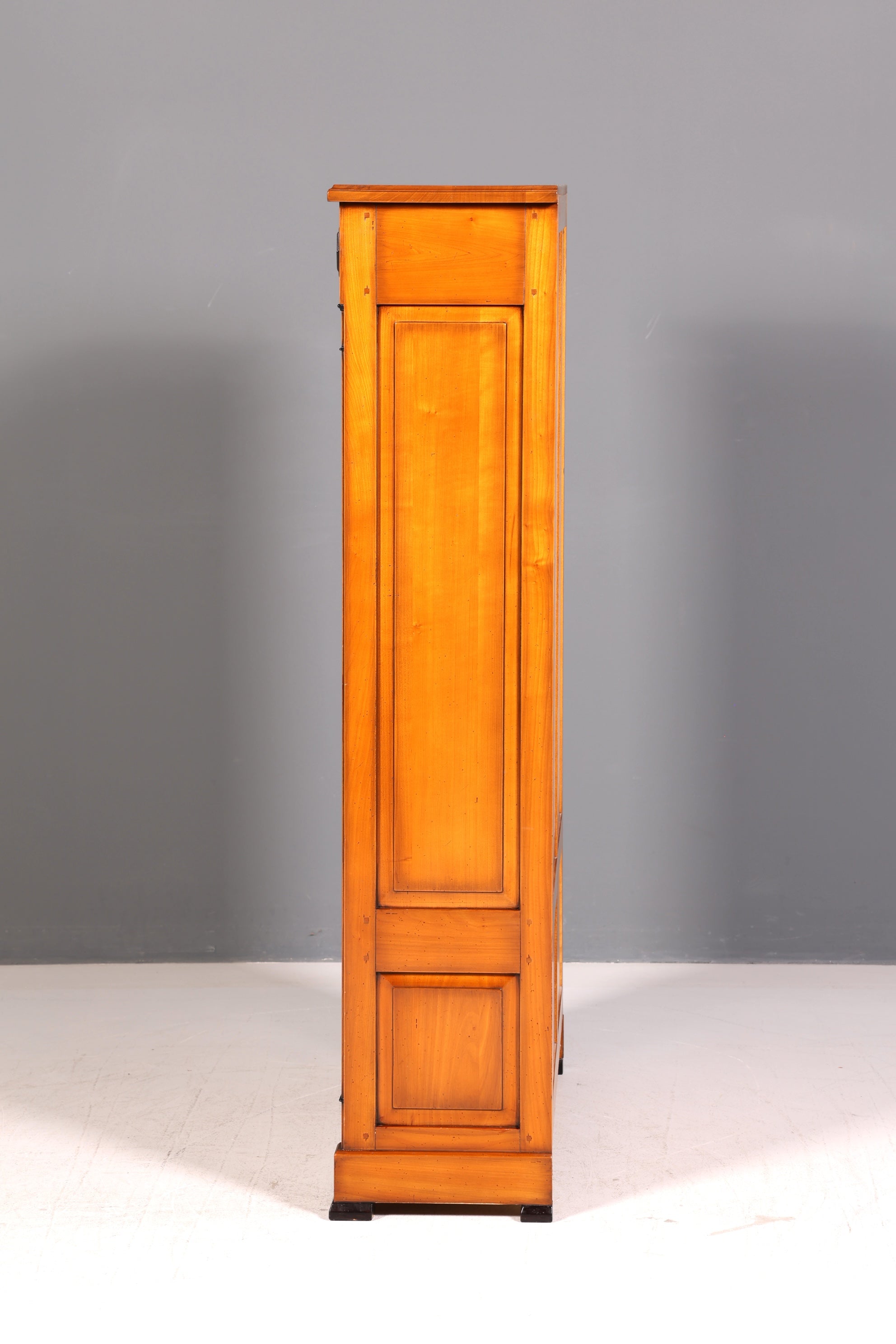 Edles Ebanart Bücherregal Kirschholz Italienisch Premium Massiv Holz Regal Antik Stil Bücherschrank Vintage Made in Italy