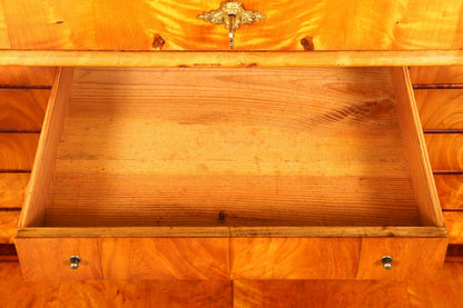 Stilvoller Biedermeier Sekretär Louis Philippe Vertiko Antik Kommode Schreibkommode Office Desk