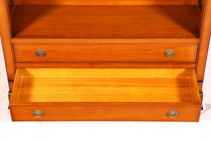 Edles Ebanart Bücherregal Kirschholz Italienisch Premium Massiv Holz Regal Antik Stil Bücherschrank Vintage Made in Italy