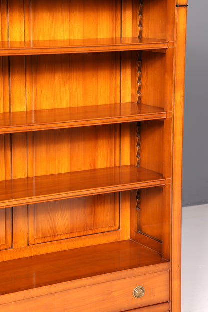 Edles Ebanart Bücherregal Kirschholz Italienisch Premium Massiv Holz Regal Antik Stil Bücherschrank Vintage Made in Italy