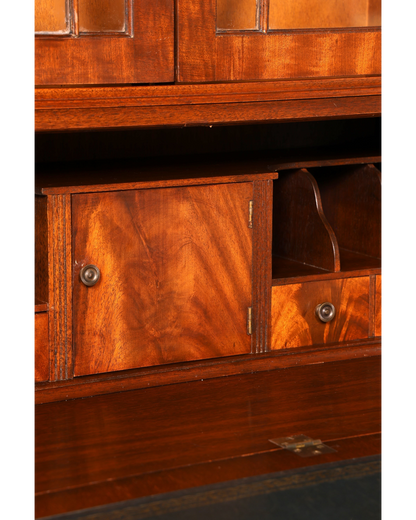 G394 Finish cm Wunderschöner Englischer Sekretär Büro Aufsatzsekretär Antik 60S Vitrinen Schrank UK (Kopie)