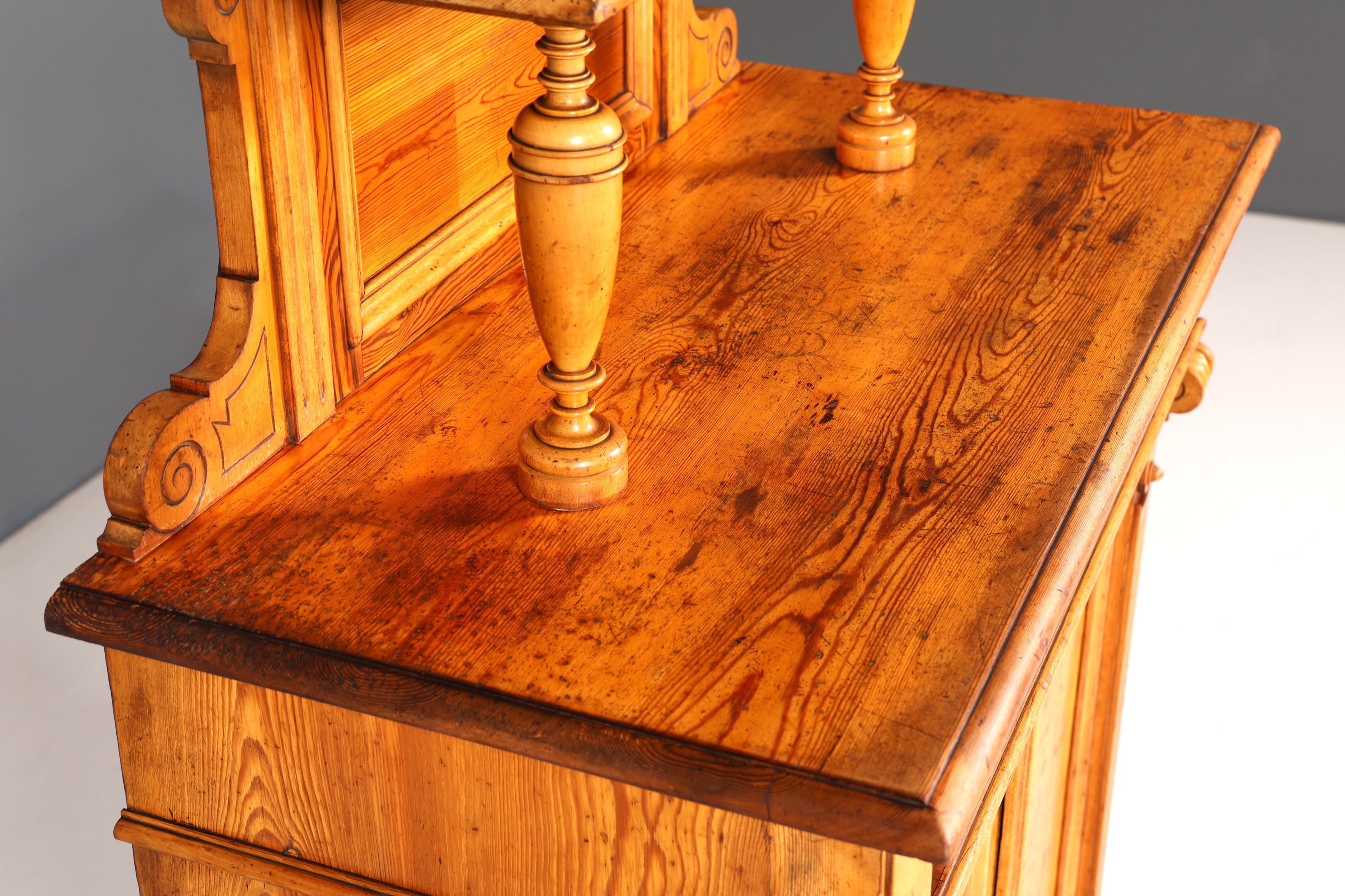 Traumhaftes Gründerzeit Vertiko Jugendstil Schrank Antik Highboard Kommode