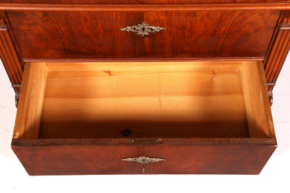 Wunderschöne Gründerzeit Kommode Louis Philippe Schubladen Kommode Nussbaum Sideboard um 1880