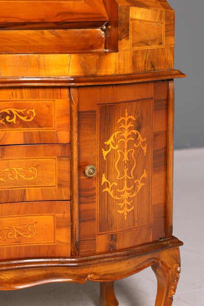 Wunderschöner Sekretär im Barock Stil Schreibkommode Bürokommode Antik Schreibtisch Schreibmöbel Vintage Holz