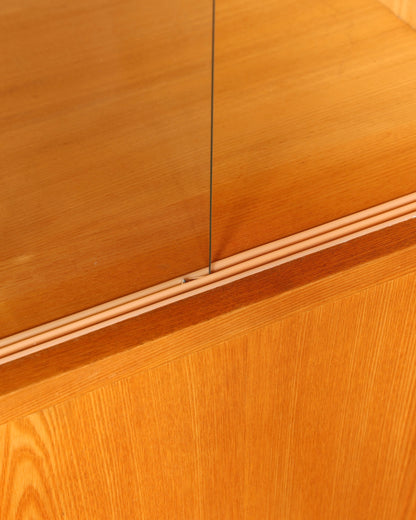 Beautiful original Hellerau mid-century display cabinet, Franz Ehrlich 602 chest of drawers and bookcase