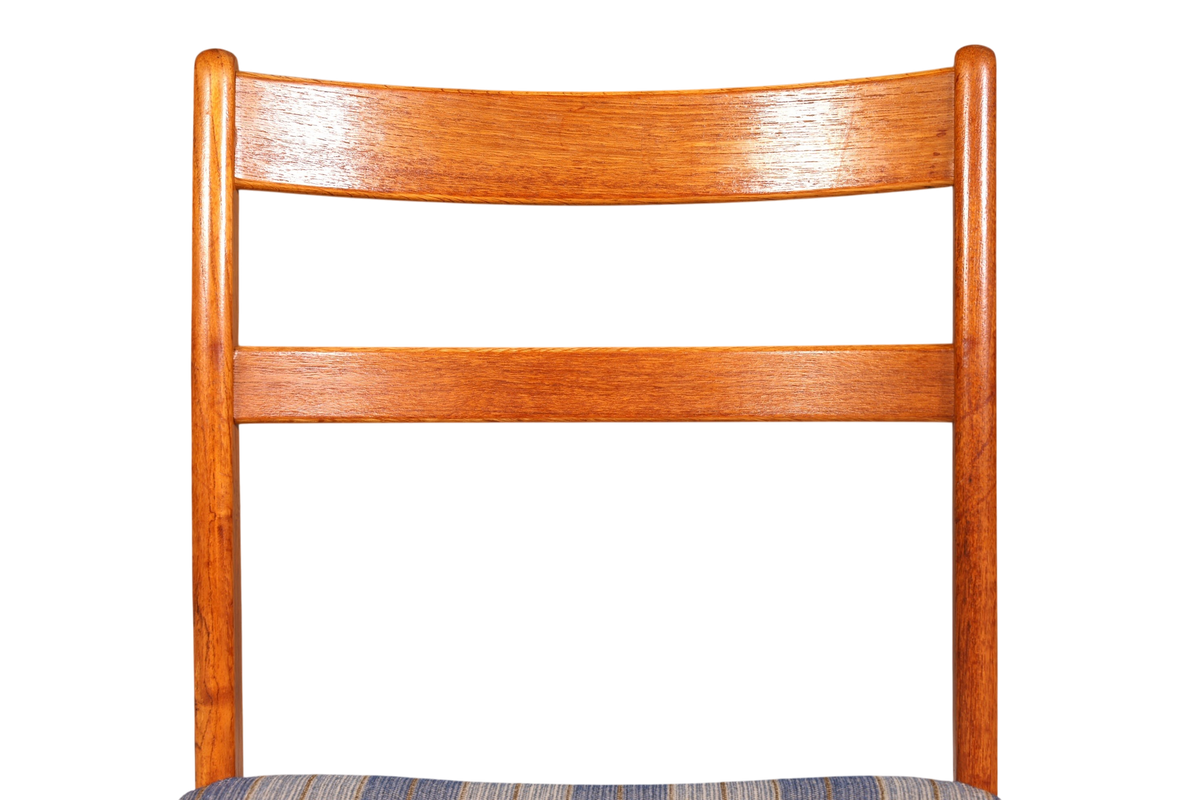 G403 Finish cm 4x Mid Century Teak Holz Stühle Made in Denmark Retro Stuhlset Danish Design Küchenstühle (Kopie)