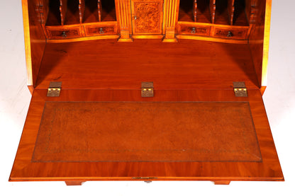 Stilvoller Englischer Sekretär Original Wade Büro Aufsatzsekretär Antik 60s Vitrinen Schrank UK