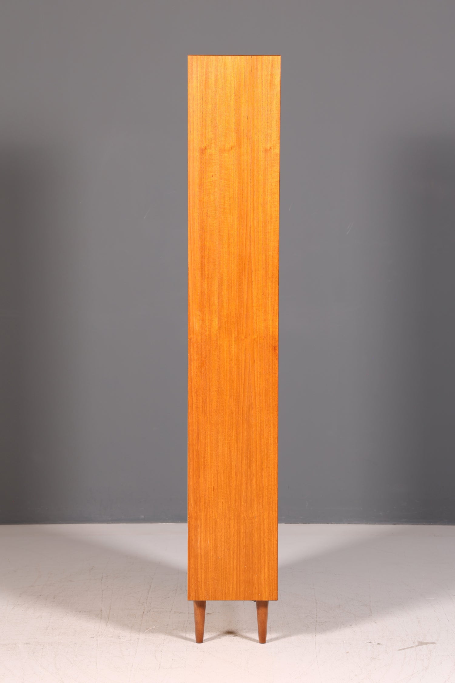 Schlichtes Mid Century Regal Echt Holz Bücherregal Vintage Standregal Retro 60er Schrank Buchregal Danish Wohnzimmer