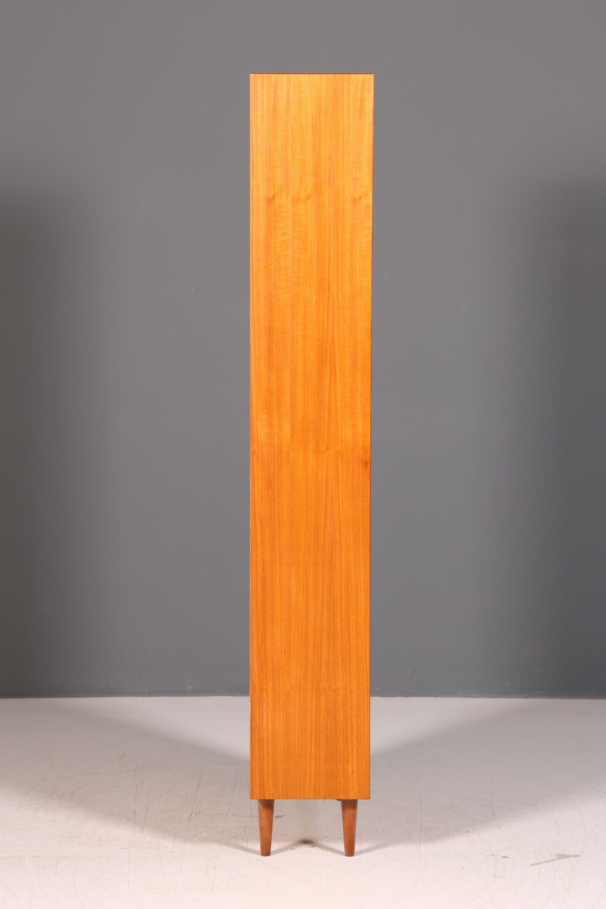 Schlichtes Mid Century Regal Echt Holz Bücherregal Vintage Standregal Retro 60er Schrank Buchregal Danish Wohnzimmer
