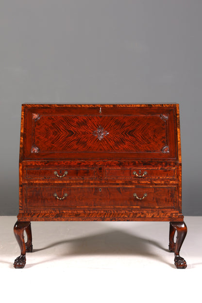 Secrétaire élégant datant des années 1930, commode de bureau en bois massif, bureau, secrétaire de bureau