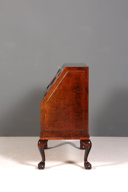 Secrétaire élégant datant des années 1930, commode de bureau en bois massif, bureau, secrétaire de bureau