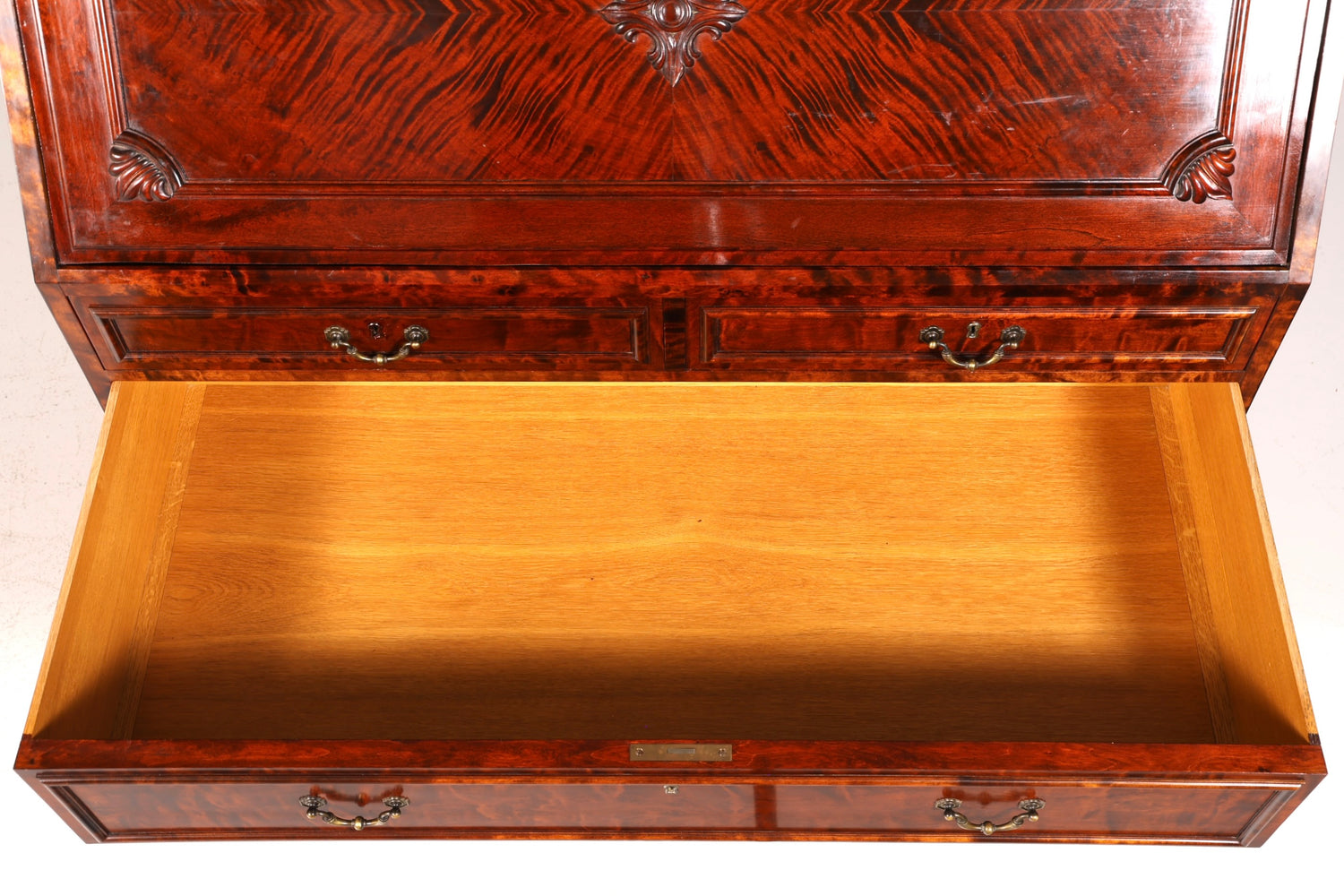 Secrétaire élégant datant des années 1930, commode de bureau en bois massif, bureau, secrétaire de bureau