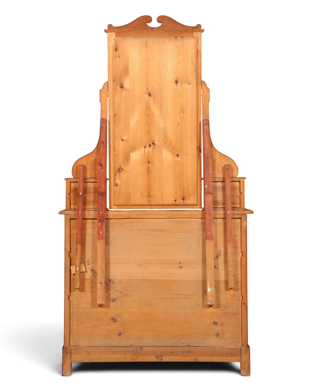 Wunderschöne Englische Kommode mit Spiegelaufsatz Barock Stil Frisierkommode Holz Schrank Flurschrank
