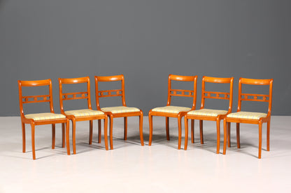 6x Edle Englische Stühle Englisch Dining Chairs Antik 60er Jahre Küchenstühle Stuhlset