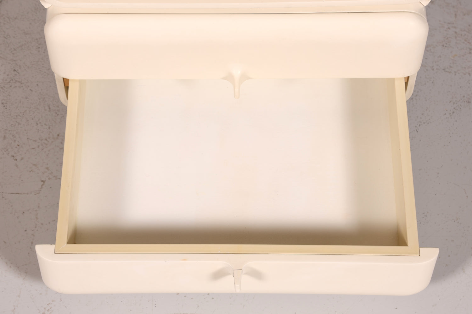 Commode rare du milieu du siècle, table de chevet modulaire style futuriste, design français, commode vintage, 4 sur 5