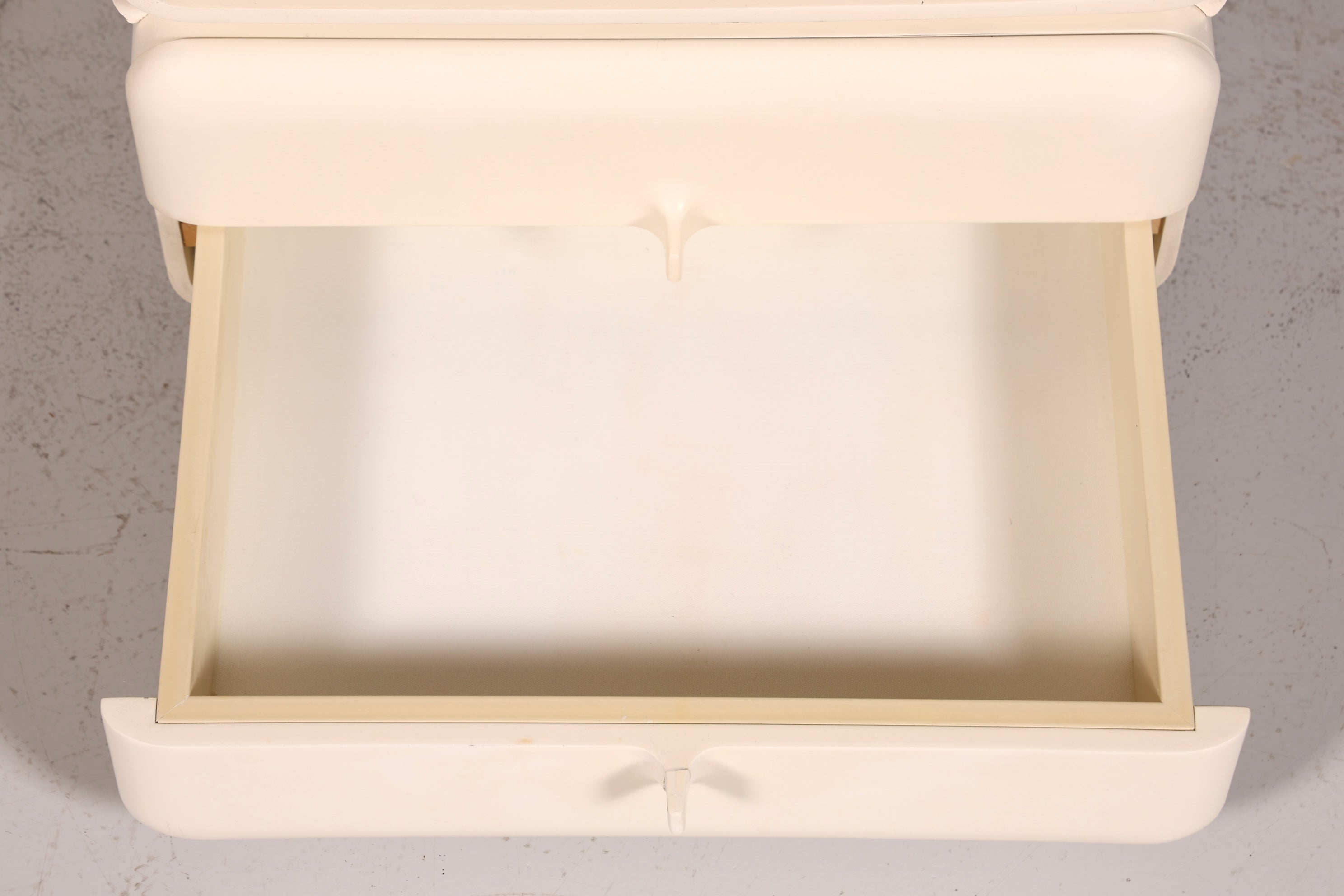 Commode rare du milieu du siècle, table de chevet modulaire style futuriste, design français, commode vintage, 4 sur 5