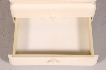 Commode rare du milieu du siècle, table de chevet modulaire style futuriste, design français, commode vintage, 4 sur 5