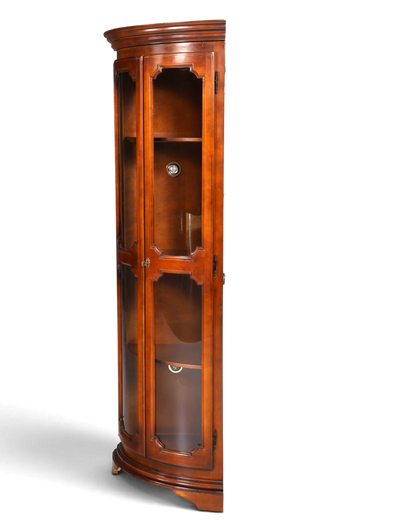 Traumhafte Selva Eckvitrine Antik Stil Vitrine Schrank Geschirrschrank Regal Eckregal