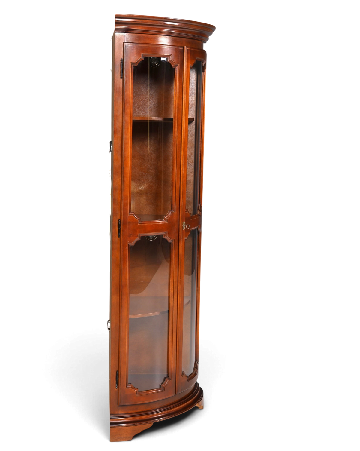 Traumhafte Selva Eckvitrine Antik Stil Vitrine Schrank Geschirrschrank Regal Eckregal