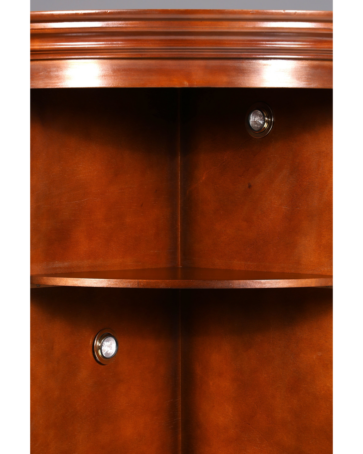 Traumhafte Selva Eckvitrine Antik Stil Vitrine Schrank Geschirrschrank Regal Eckregal