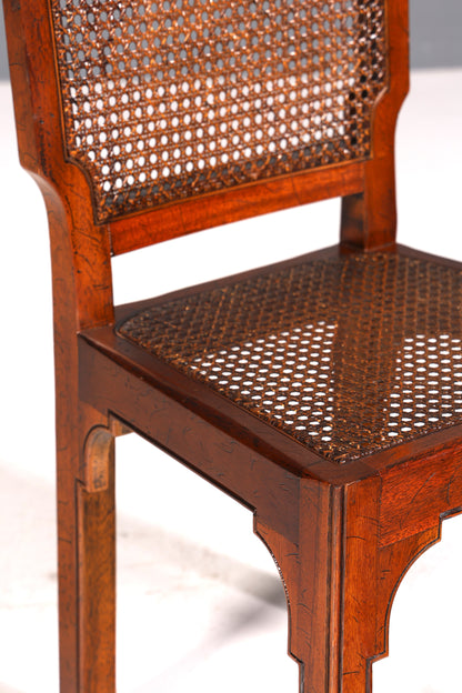 Wunderschöner Antik Stuhl Korbgeflecht Schreibtisch Stuhl Wiener Geflecht Sekretär Stuhl Gründerzeit Küchenstuhl