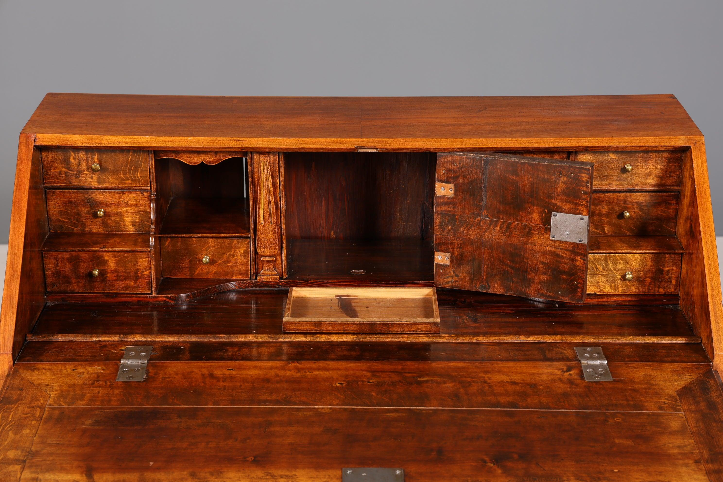 Wunderschöner Englischer Sekretär echt Holz Schreibkommode UK Antik Schreibtisch Kommode