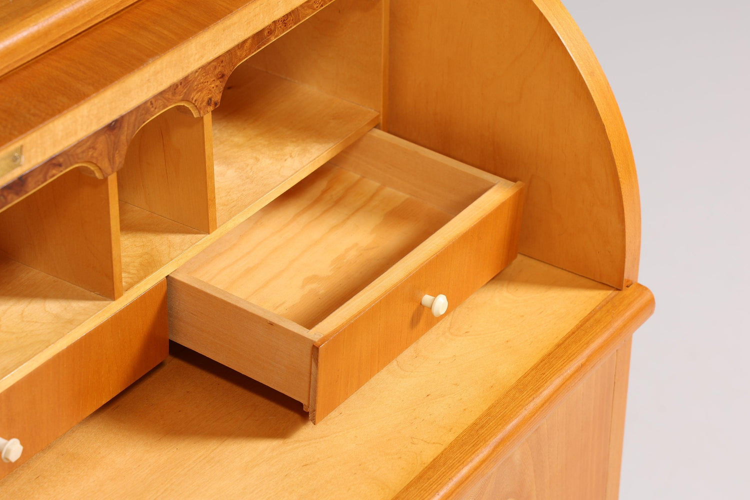 Stilvoller Mid Century Rollladen Sekretär Danish Design Retro Büro Schrank Vintage Büro Kommode