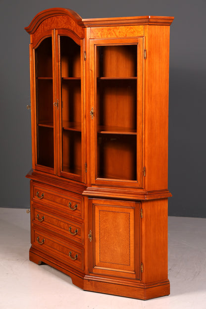 Traumhafte Original Selva Vitrine Antik Stil massiv Holz Buffet Schrank Bibliothek