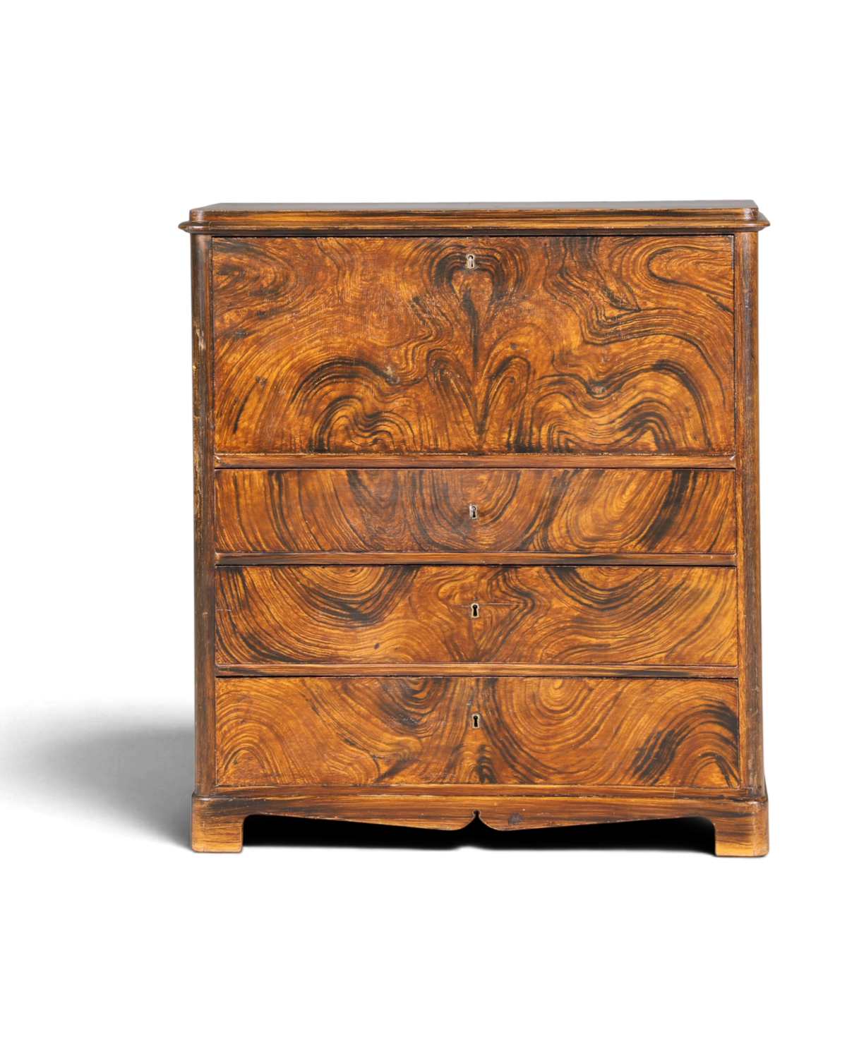 Stilvoller Biedermeier Sekretär Vertiko Antik Kommode Louis Philippe Schreibkommode
