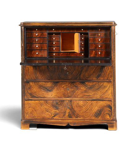 Stilvoller Biedermeier Sekretär Vertiko Antik Kommode Louis Philippe Schreibkommode