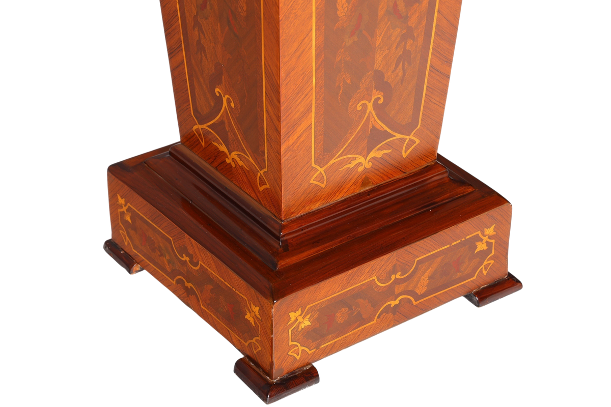 Traumhafte Barock Stil Säule Louis XV Blumensäule Naturstein Marmor Ablage Tisch