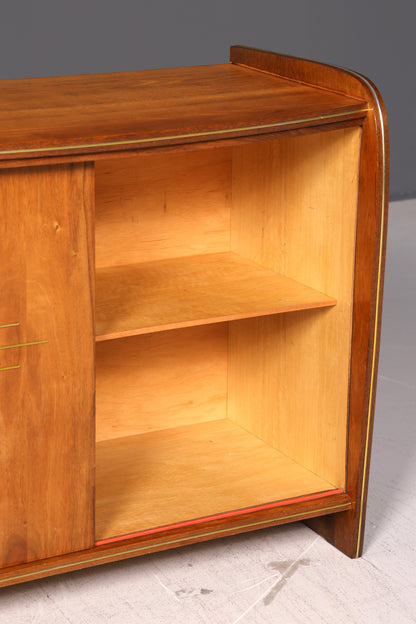 Wunderschöne Mid Century Vitrine Retro Barschrank Vintage Bar Schrank Sideboard Echt Holz 60er