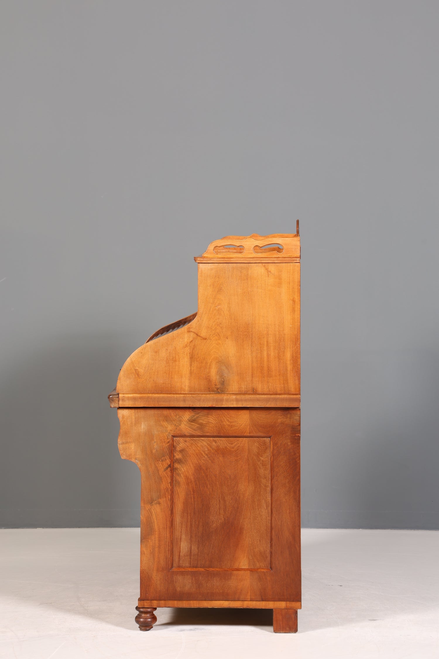 Beeindruckender Louis Philippe Sekretär Antik Rollladen Sekretär Schreibtisch Nussbaum Aufsatzsekretär