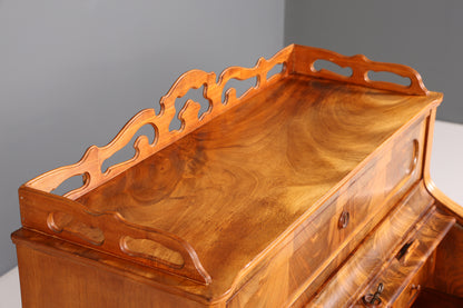 Beeindruckender Louis Philippe Sekretär Antik Rollladen Sekretär Schreibtisch Nussbaum Aufsatzsekretär